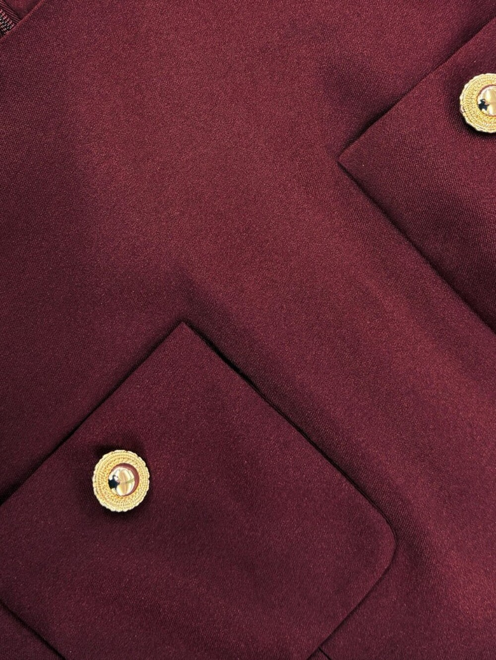 Self-portrait Burgundy Taffeta Midi Dress Size US 8 - Picture 5 of 9